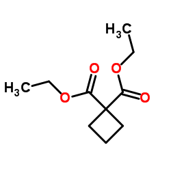 环丁基-1,1-二羧酸二乙酯 结构式