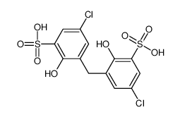 3,3'-亚甲基双(5-氯-2-羟基苯磺酸) 结构式