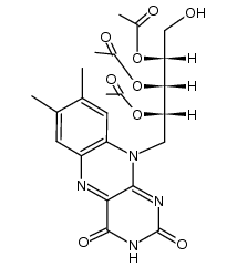 2',3',4'-三乙酰基核黄素 结构式