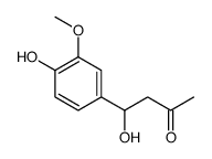 4-羟基-4-(4-羟基-3-甲氧基苯基)-2-丁酮 结构式
