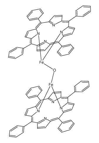 间-四苯基卟吩-μ-氧化铁二聚体 结构式