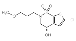 (S)-6-氯-2-(3-甲氧基丙基)-3,4-二氢-2H-噻吩并[3,2-e][1,2]噻嗪-4-醇 1,1-二氧化物 结构式