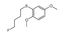 2-[(4-氟丁基)硫代]-1,4-二甲氧基苯 结构式