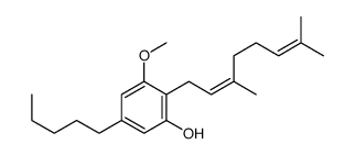 2-(3,7-二甲基辛-2,6-二烯基)-3-甲氧基-5-戊基苯酚 结构式