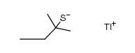 2-甲基-2-丁硫醇铊(1+)盐 结构式