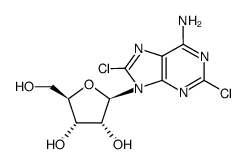 2,8-二氯腺苷 结构式