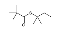 2,2-二甲基丙硫代酸-S-(1,1-二甲基丙基)酯 结构式