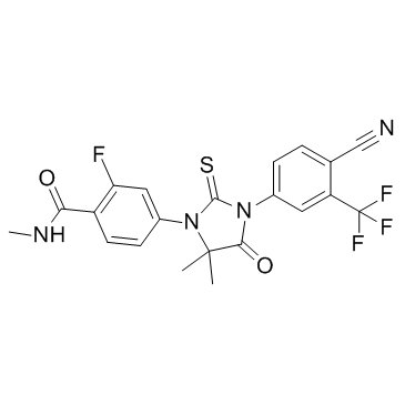恩杂鲁胺 结构式