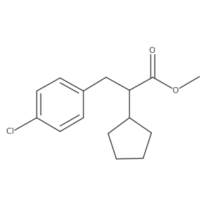3-(4-氯苯基)-2-环戊基丙酸甲酯 结构式