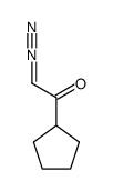 1-环戊基-2-重氮-1-乙酮 结构式