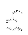 四氢-4-亚甲基-2-(2-甲基-1-丙烯基)-2H-吡喃 结构式
