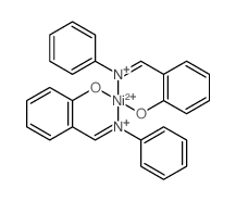Nickel,bis[2-[(phenylimino-kN)methyl]phenolato-kO]- (9CI) 结构式