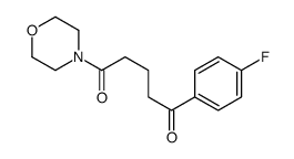 1-(4-氟苯基)-5-吗啉-4-基戊烷-1,5-二酮 结构式