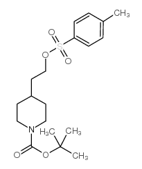 1-Boc-4-[2-(甲苯-4-磺酰氧基)-乙基]-哌啶 结构式