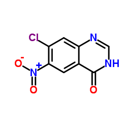 7-氯-6-硝基-4-羟基喹唑啉 结构式
