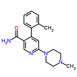 6-(4-甲基哌嗪-1-基)-4-(2-甲基苯基)烟酰胺 结构式