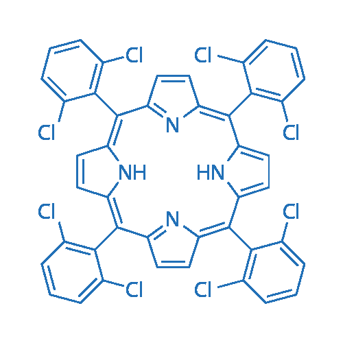 5,10,15,20-四(2,6-二氯苯基)卟吩 结构式