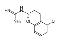 2-[2-(2,6-二氯苯基)乙基]肼甲脒 结构式