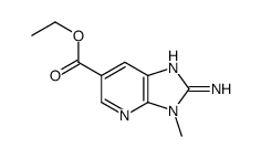 2-氨基-3-甲基-3H-咪唑并[4,5-b]吡啶-6-羧酸乙酯 结构式