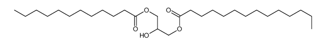Tetradecanoic acid, 2-hydroxy-3-[(1-oxododecyl)oxy]propyl ester 结构式