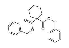 1,1-环己烷二羧酸 1,1-二(苯甲基)酯 结构式