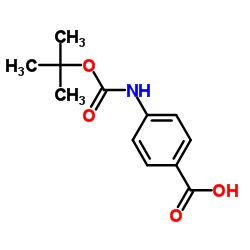 N-BOC-4-氨基苯甲酸 结构式