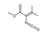 2-Butenoic acid, 2-isothiocyanato-3-methyl-, methyl ester 结构式