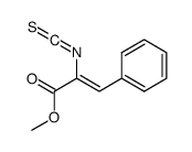 2-异硫氰酸根合-3-苯基-2-丙烯酸甲酯 结构式