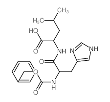 Z-组氨酰-亮氨酸 结构式