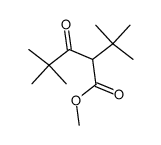 2-(1,1-二甲基乙基)-4,4-二甲基-3-氧代戊酸甲酯 结构式