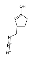 (5S)-5-(叠氮甲基)-2-吡咯烷酮 结构式