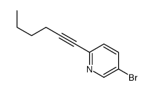 5-溴-2-(己-1-炔-1-基)吡啶 结构式