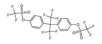 2,2-双(4-三氟甲磺酰氧基苯基)六氟丙烷 结构式
