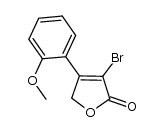 3-溴-4-(2-甲氧基苯基)呋喃-2(5H)-酮 结构式