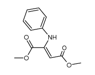 1-(N-苯基氨基)-乙烯-1,2-二羧酸二甲酯 结构式
