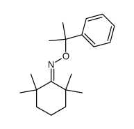 2,2,6,6-tetramethylcyclohexan-1-one O-(2-phenylpropan-2-yl) oxime 结构式