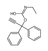 1,1-二苯基-2-丙炔基-N-乙基氨基甲酸酯 结构式