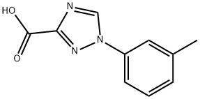 1-(间甲苯基)-1H-1,2,4-三唑-3-羧酸 结构式