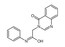 2-(4-氧代喹唑啉-3(4H)-基)-N-苯基乙酰胺 结构式