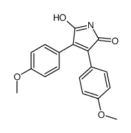 3,4-双(4-甲氧基苯基)吡咯-2,5-二酮 结构式