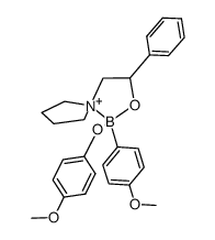 Boron, (4-methoxyphenolato-O1)(4-methoxyphenyl)(α-phenyl-1-pyrrolidineethanolato-N1,Oα)-, (T-4)- (9CI) 结构式
