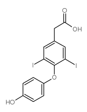 3,5-二碘甲状腺乙酸 结构式