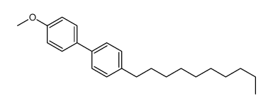 4-癸基-4'-甲氧基联苯 结构式