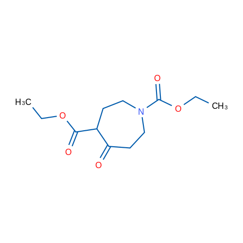 5-氧代氮杂烷-1,4-二羧酸二乙酯 结构式