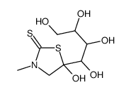 5-羟基-3-甲基-5-(1,2,3,4-四羟基丁基)-1,3-噻唑烷-2-硫酮 结构式