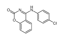 4-[(4-氯苯基)氨基]-2H-1,3-苯并恶嗪-2-酮 结构式