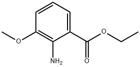 2-氨基-3-甲氧基苯甲酸乙酯 结构式