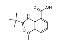 3-甲氧基-2-新戊酰氨基苯甲酸 结构式