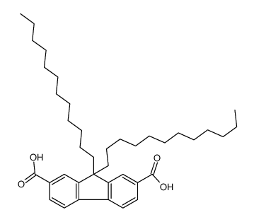 9,9-二十二烷基芴-2,7-二羧酸 结构式