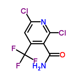 2,6-二氯-4-三氟甲基吡啶-3-羧胺 结构式